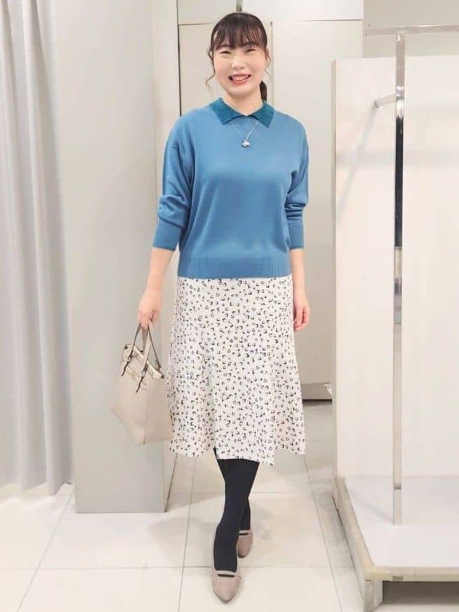 AZUSAさんの「Reflect｜【着映え◎】衿つきニットトップス」を使ったコーディネート