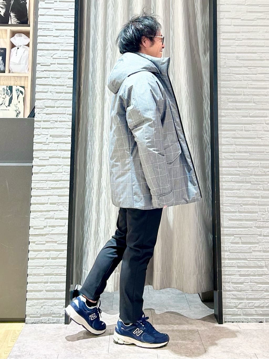 KENJI Iさんの「THE SHOP TK｜【軽くて、暖かい】SORONA／ソロナ 中綿ブルゾン 防風/軽量/洗濯機OK/フード脱着可」を使ったコーディネート