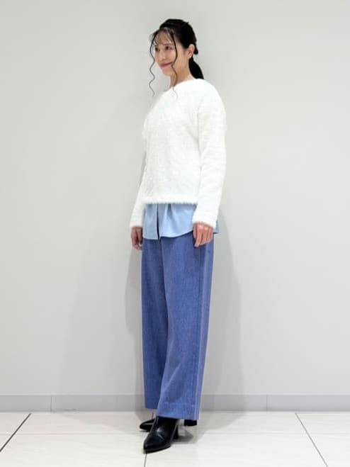 kayoさんの「INDIVI｜【洗える】エアリーシャギートップス」を使ったコーディネート