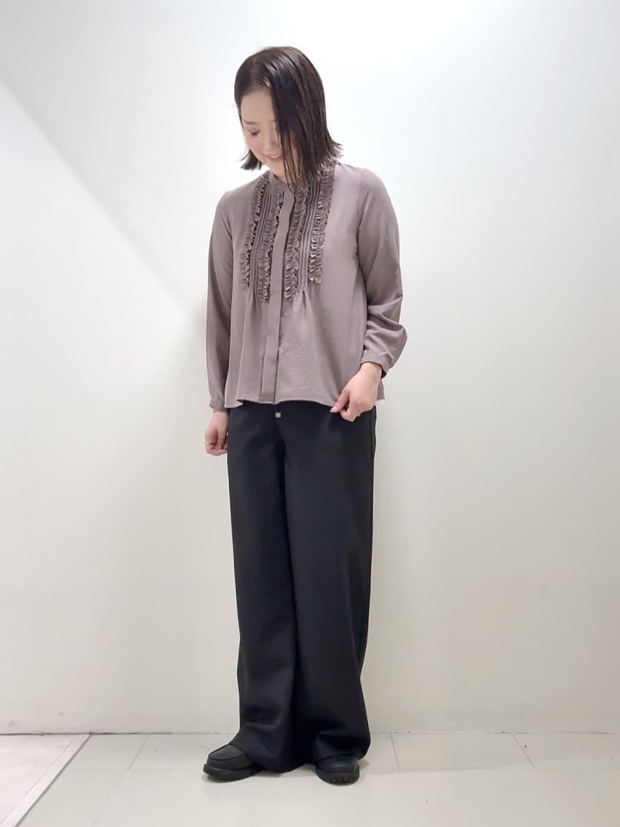 YUIさんの「UNTITLED｜【アンサンブル可/洗える/ボタンなし】シルクウールカシミヤ 着流しカーディガン」を使ったコーディネート