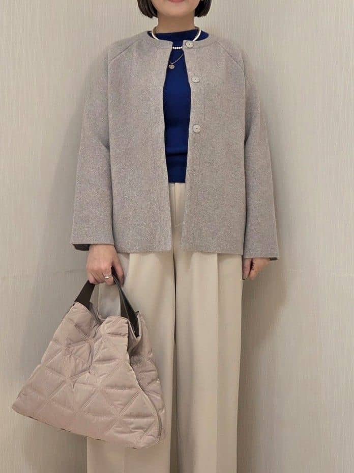 naokoさんの「UNTITLED｜【軽アウター/ミドル丈】ウールニットコーディガン」を使ったコーディネート