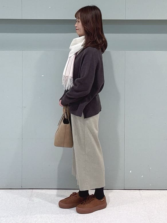 makiさんの「UNTITLED｜【8色展開/洗える】ウールカシミヤ ハイネックニット」を使ったコーディネート