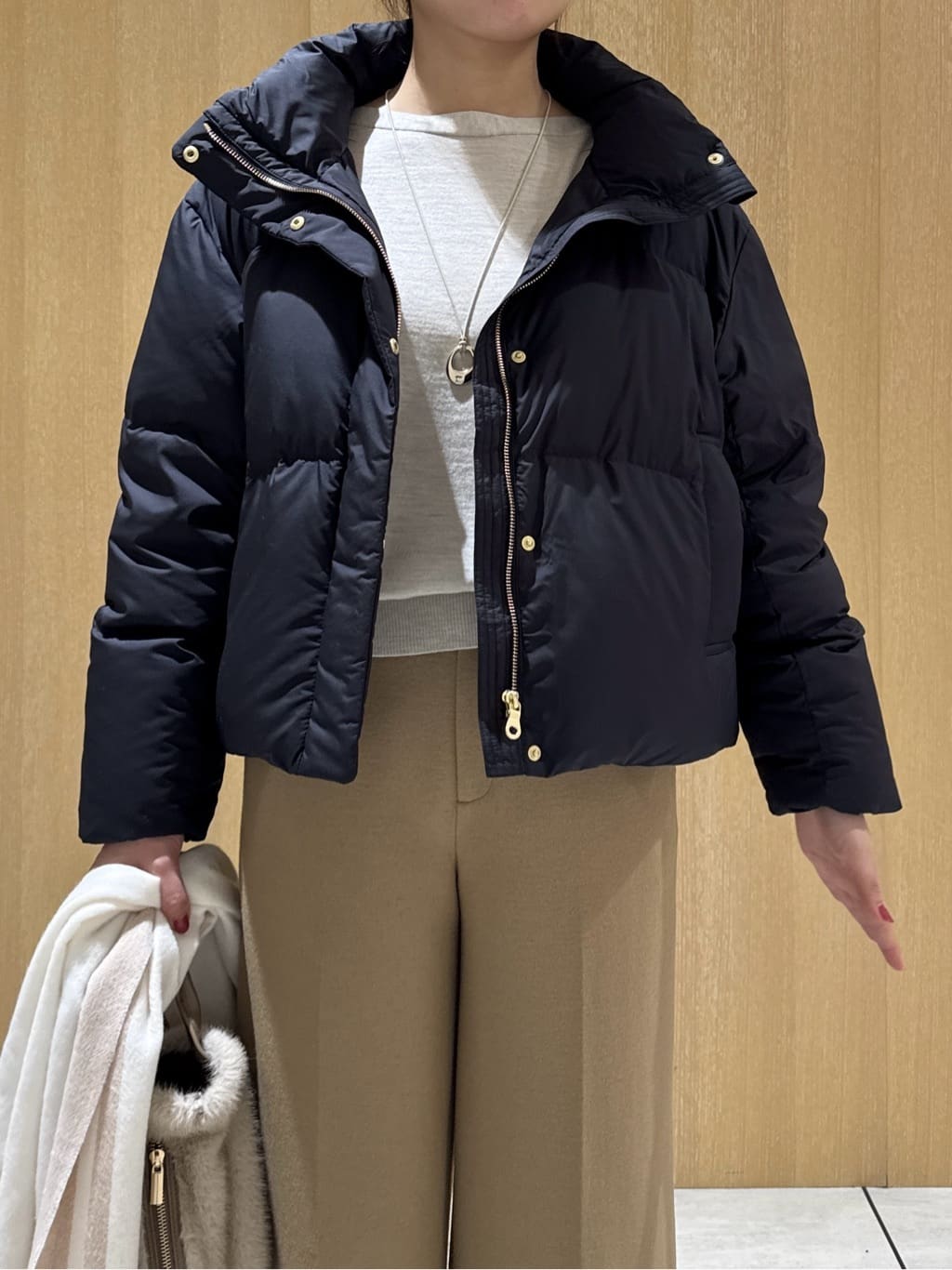 nanaさんの「UNTITLED｜【トレンド/撥水機能/防寒】ショートダウンコート」を使ったコーディネート