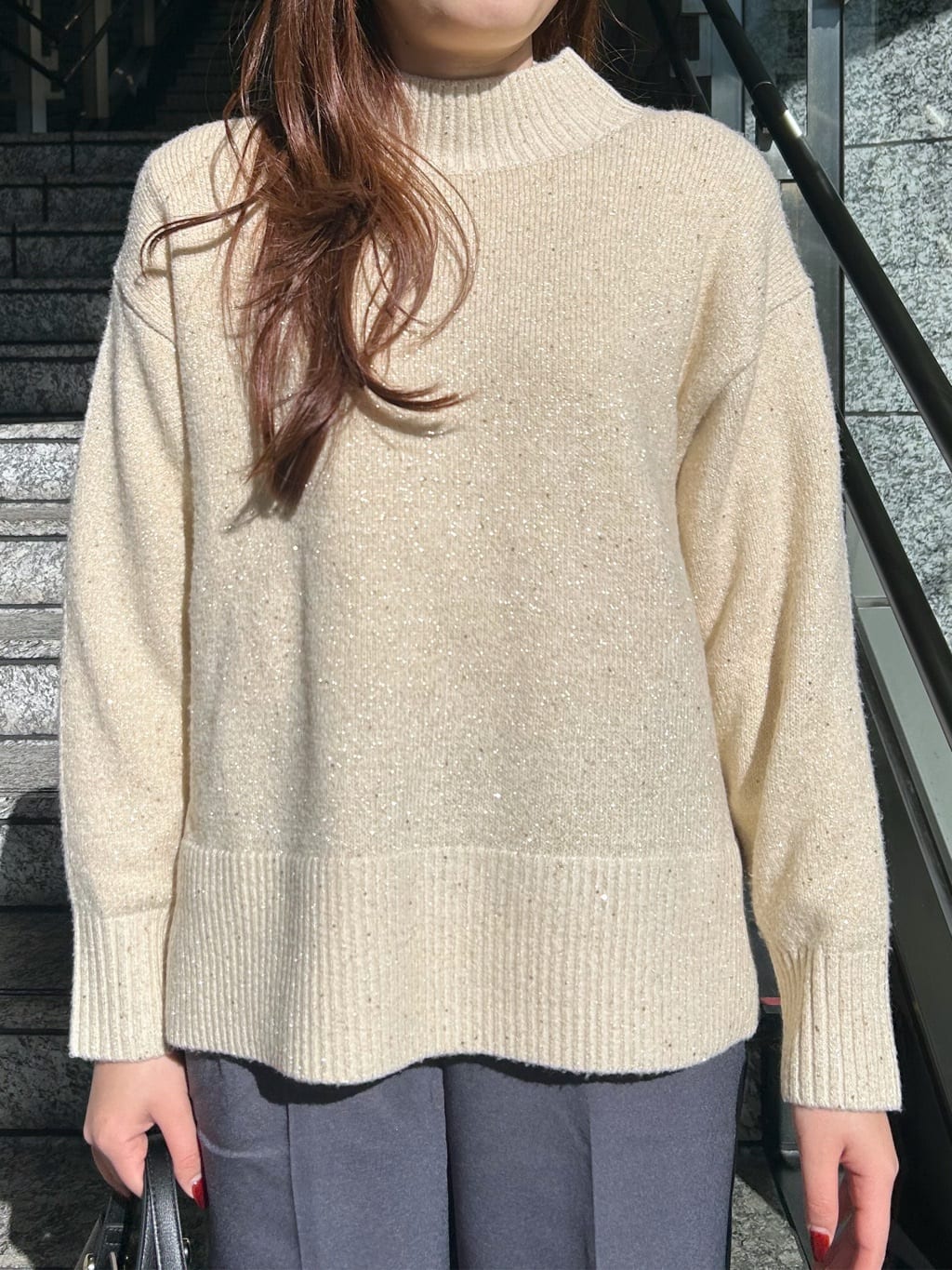 Risaさんの「OPAQUE.CLIP｜イージーフレアパンツ【洗濯機OK】」を使ったコーディネート