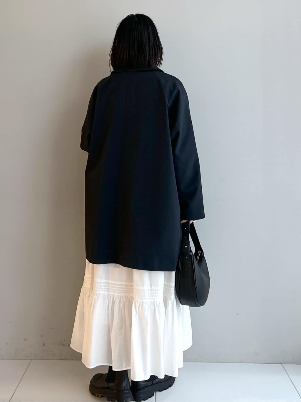 Hirokaさんの「Dessin｜【花粉ガード/撥水加工/洗える】クルーネックスプリングコート」を使ったコーディネート