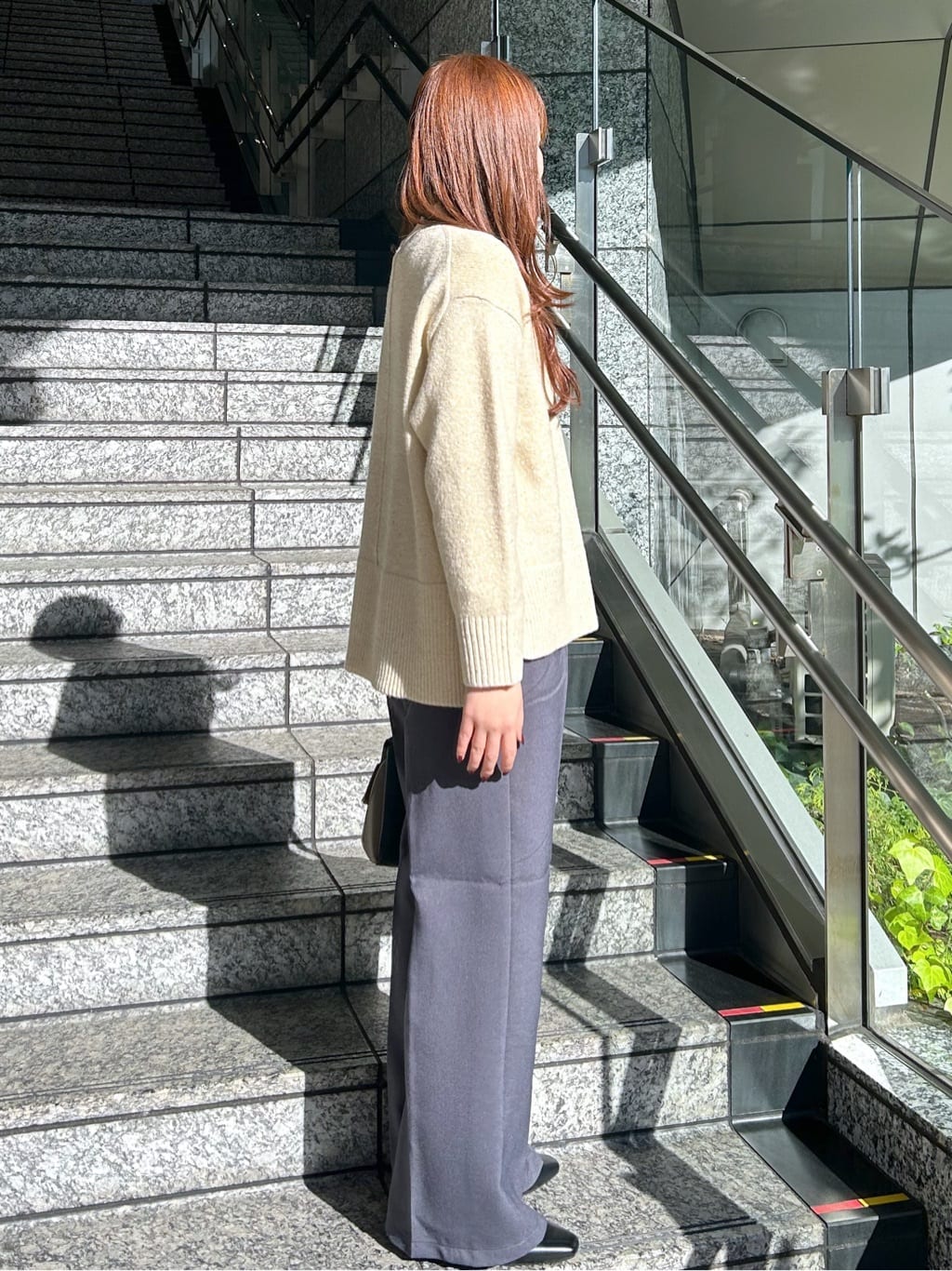 Risaさんの「OPAQUE.CLIP｜イージーフレアパンツ【洗濯機OK】」を使ったコーディネート