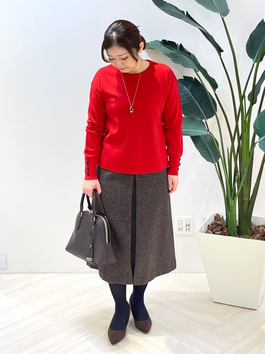 Tomoさんの「UNTITLED｜【アンサンブル可/洗える】ウールミラノリブニット」を使ったコーディネート