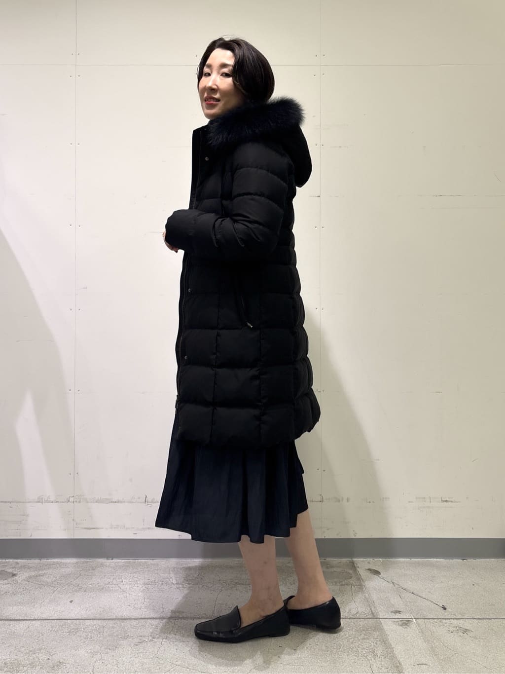 yuriさんの「INDIVI｜【洗える】ギャザーフレアワンピース」を使ったコーディネート