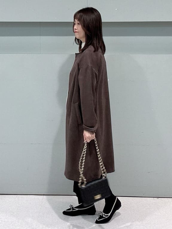 makiさんの「UNTITLED｜【大人な品格/ふわふわニット】フォックスカシミヤ コクーンニット」を使ったコーディネート