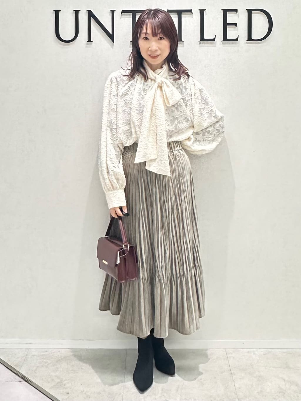 Miwaさんの「UNTITLED｜【着丈短め/柔らかな質感】ラムレザージャケット」を使ったコーディネート