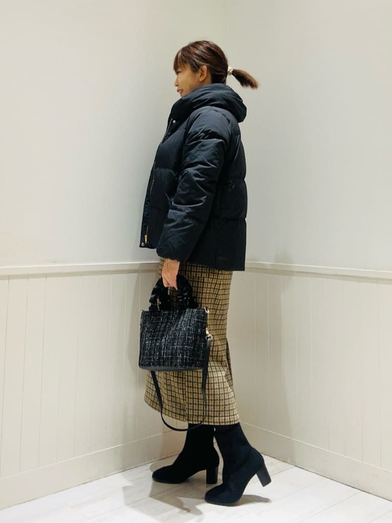 Kyonさんの「SHOO･LA･RUE｜【撥水/洗える】ショートフーディーダウン」を使ったコーディネート