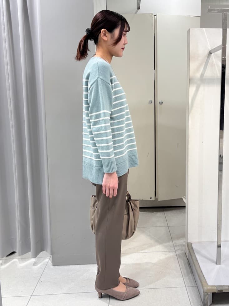 yuiさんの「Reflect｜【高身長さんに嬉しい長め丈追加！／私のパンツ／すっきり見え◎】テーパードパンツ」を使ったコーディネート