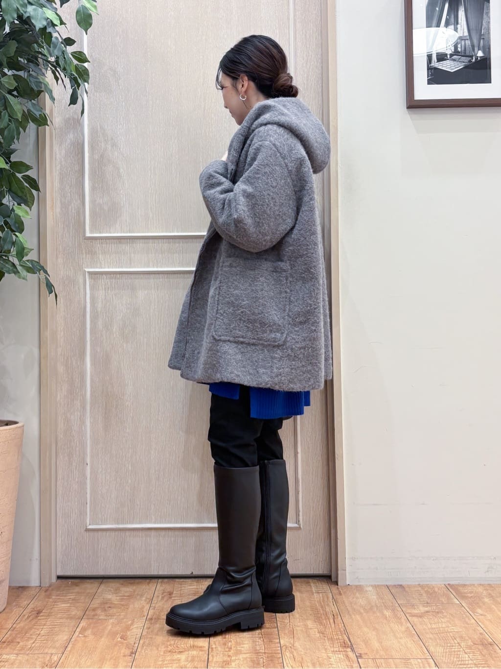なみさんの「SHOO･LA･RUE｜【洗濯機可/毛玉レス】上品に体型カバー チュニックニットワンピース」を使ったコーディネート