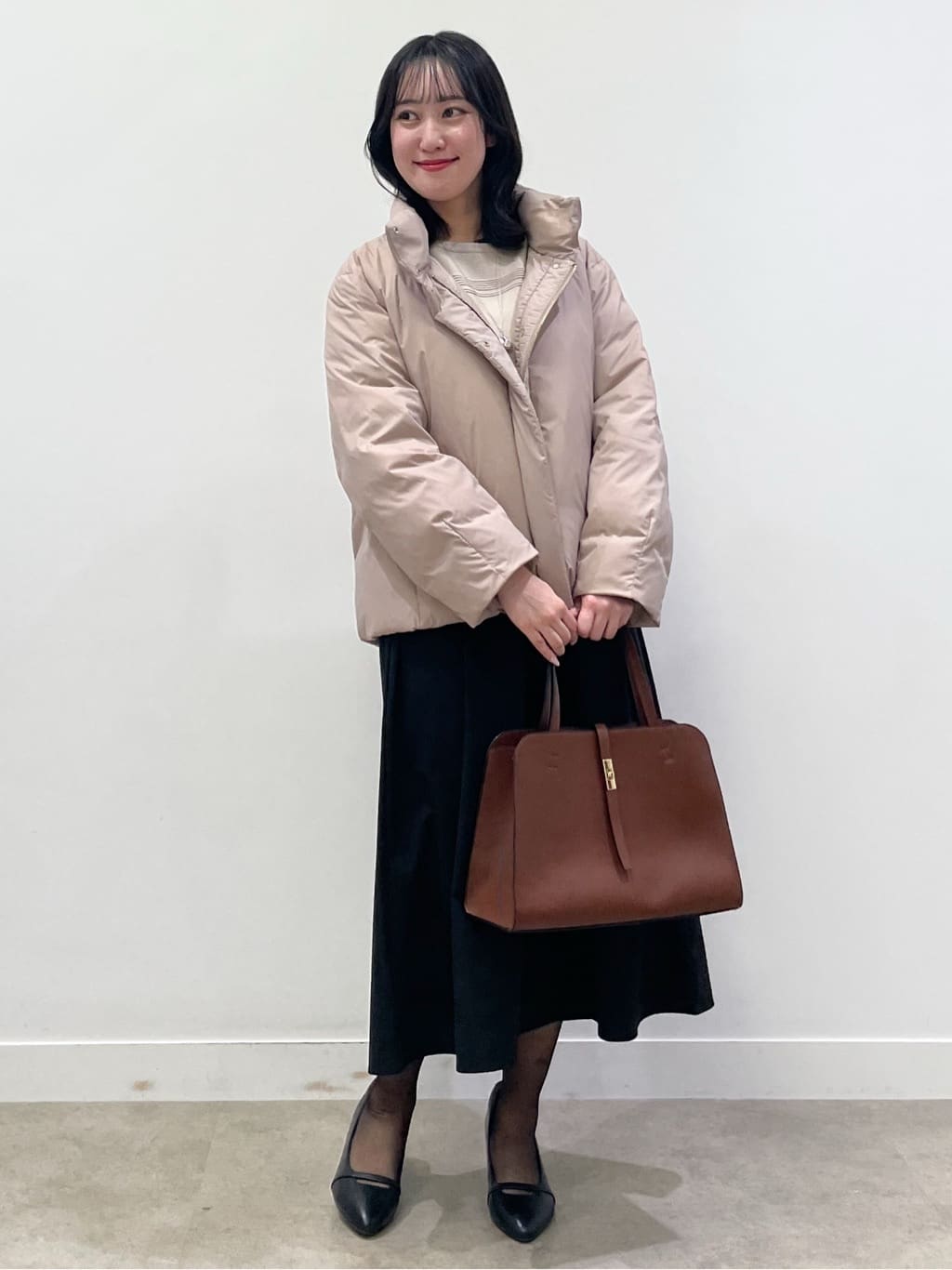 yukariさんの「Reflect｜【すっきりシルエット】ショート丈ダウンコート」を使ったコーディネート