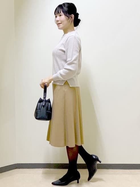  beni_gingerさんの「Reflect｜【ほんのりラメ感◎】ケーブル柄ニット」を使ったコーディネート