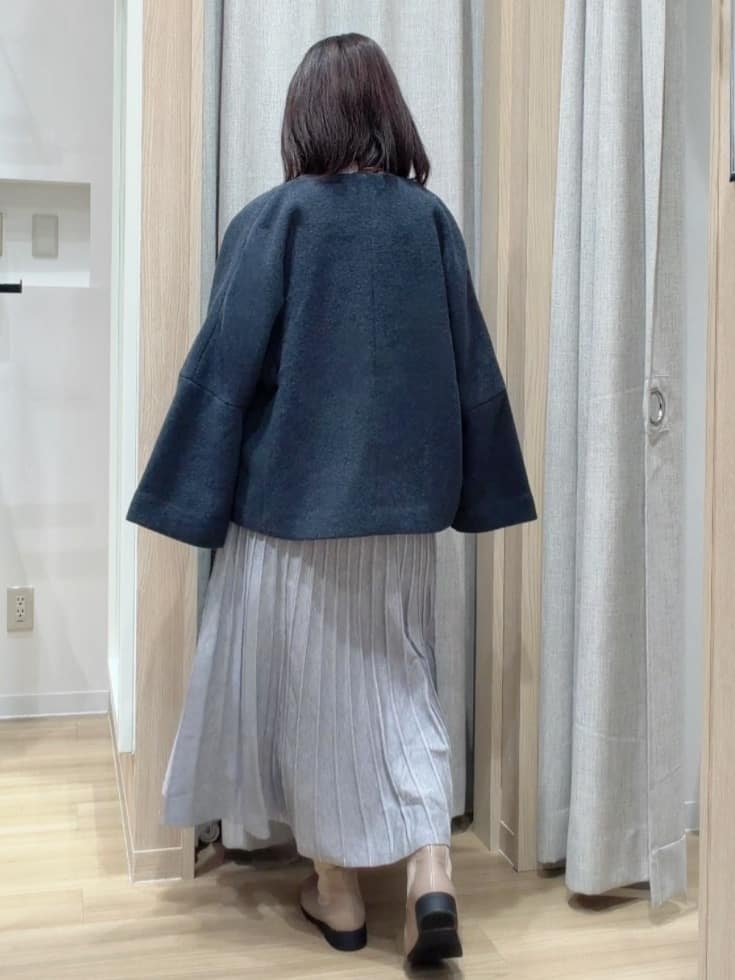 Fumikaさんの「grove｜【ウール混】軽やかに羽織れるショートコート」を使ったコーディネート