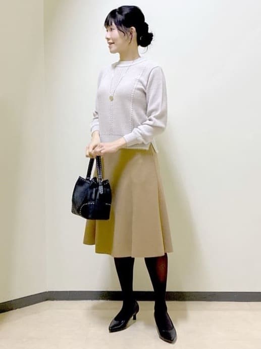  beni_gingerさんの「Reflect｜【ほんのりラメ感◎】ケーブル柄ニット」を使ったコーディネート