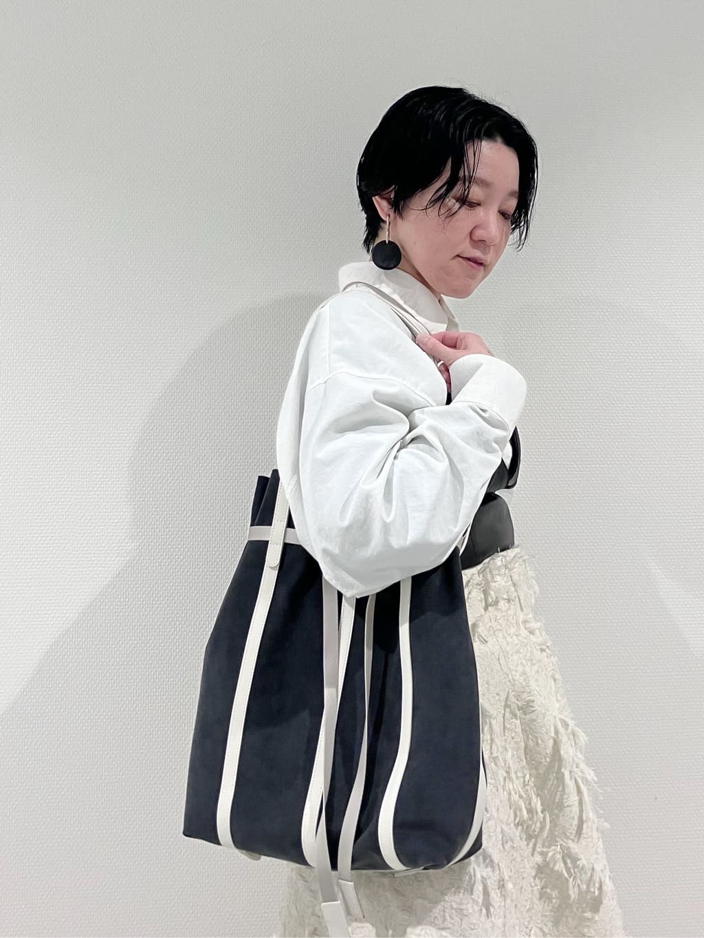 Cさんの「HIROKO HAYASHI｜PANIER CAMOSCIO（パニエ カモッショ）トートバッグ」を使ったコーディネート