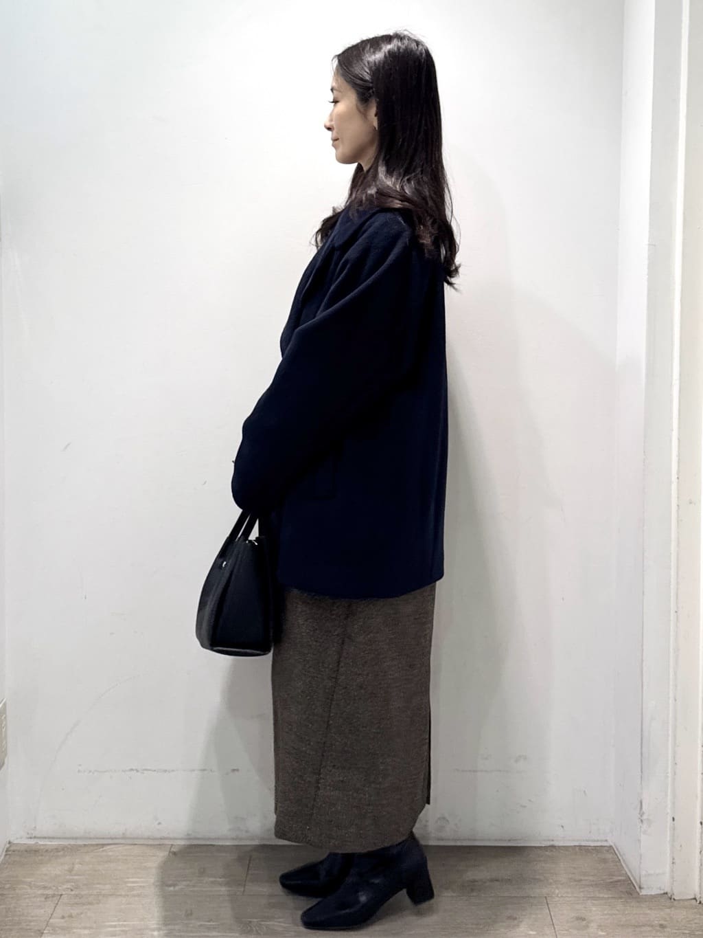 yuicciさんの「OPAQUE.CLIP｜カシミヤブレンドウールミドルピーコート」を使ったコーディネート