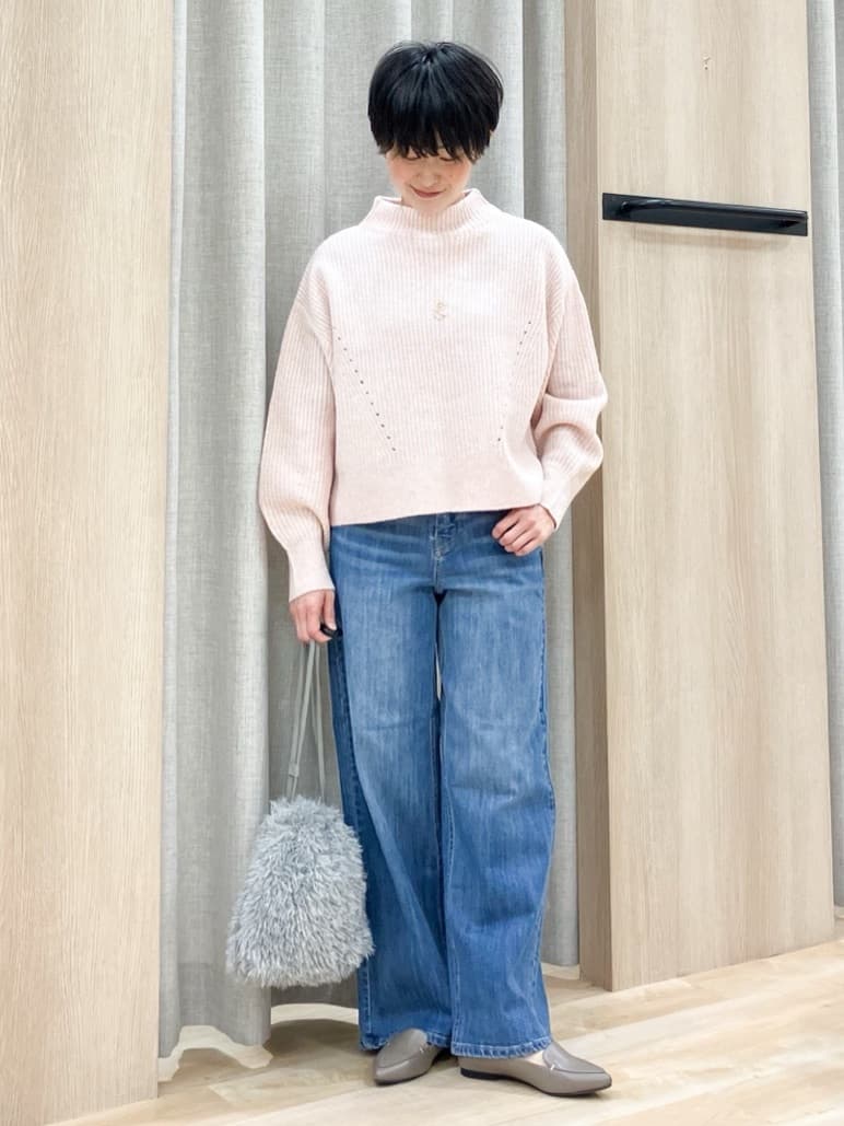 Keiさんの「grove｜【洗える】ふんわりウール混ボトルネックニット」を使ったコーディネート