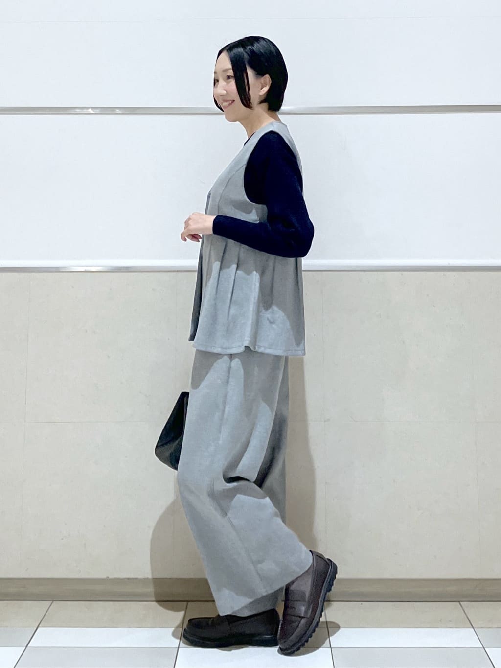 eriko さんの「Dessin｜【洗える】カシミヤブレンドスウェットライクニット」を使ったコーディネート