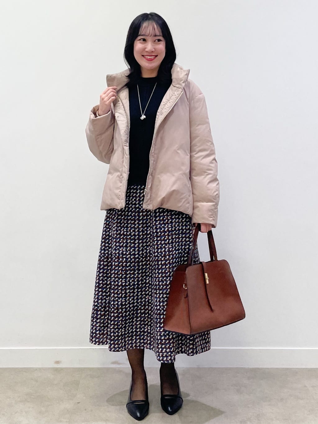 yukariさんの「Reflect｜【すっきりシルエット】ショート丈ダウンコート」を使ったコーディネート