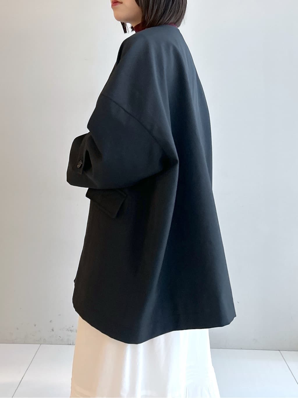 Hirokaさんの「Dessin｜【花粉ガード/撥水加工/洗える】クルーネックスプリングコート」を使ったコーディネート