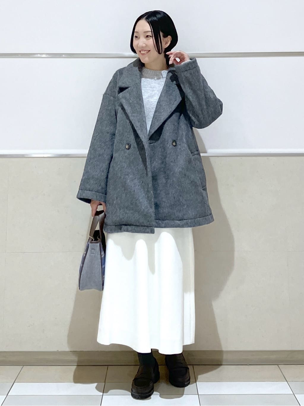 eriko さんの「Dessin｜シャギーコート」を使ったコーディネート
