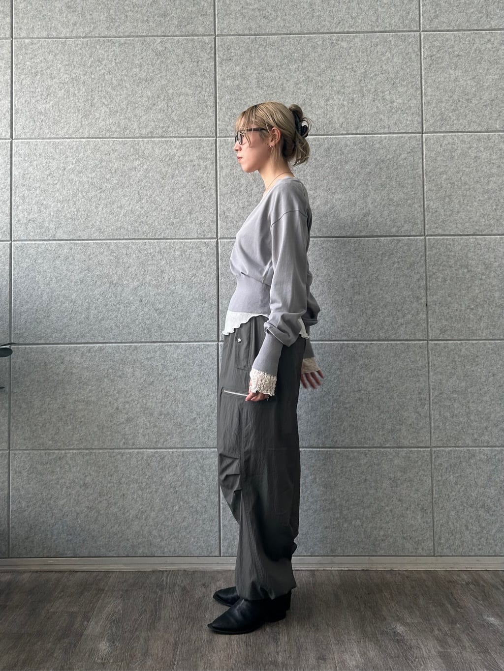 honoka Aさんの「CODE A｜V pullover knit」を使ったコーディネート