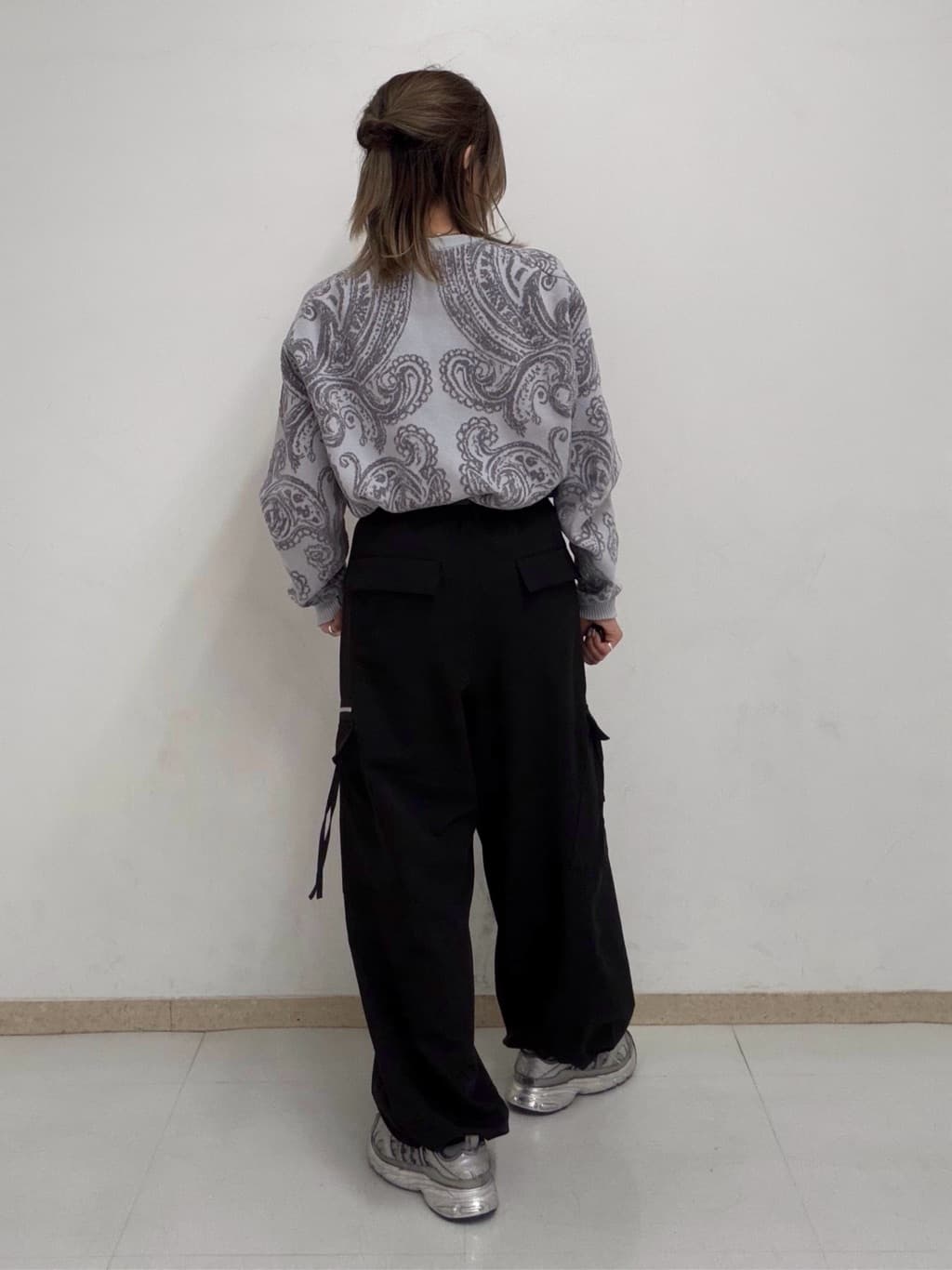 nori さんの「tk.TAKEO KIKUCHI｜【洗える】ペイズリーニットプルオーバー」を使ったコーディネート