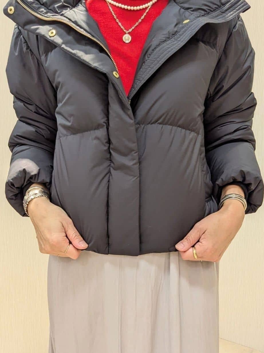 u-macoさんの「UNTITLED｜【トレンド/撥水機能/防寒】ショートダウンコート」を使ったコーディネート