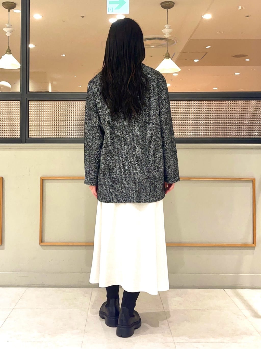 kumiさんの「INDIVI｜【冬ニット人気NO．1！／カシミヤ混】ミドルゲージハイネックニット」を使ったコーディネート