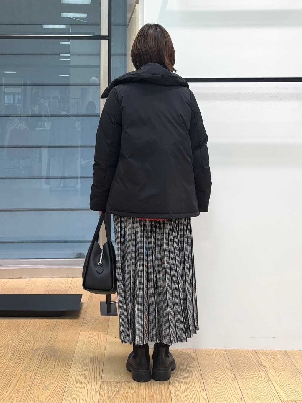 asamiさんの「INDIVI｜【カシミヤ混】ミドルゲージ ハイネックニット」を使ったコーディネート