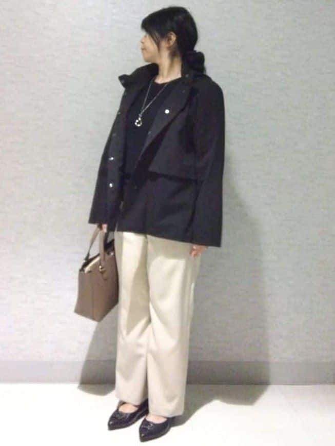 sakoさんの「Reflect｜【すっきり見え／フード取り外し可／通勤におすすめ◎】ライティアウター」を使ったコーディネート