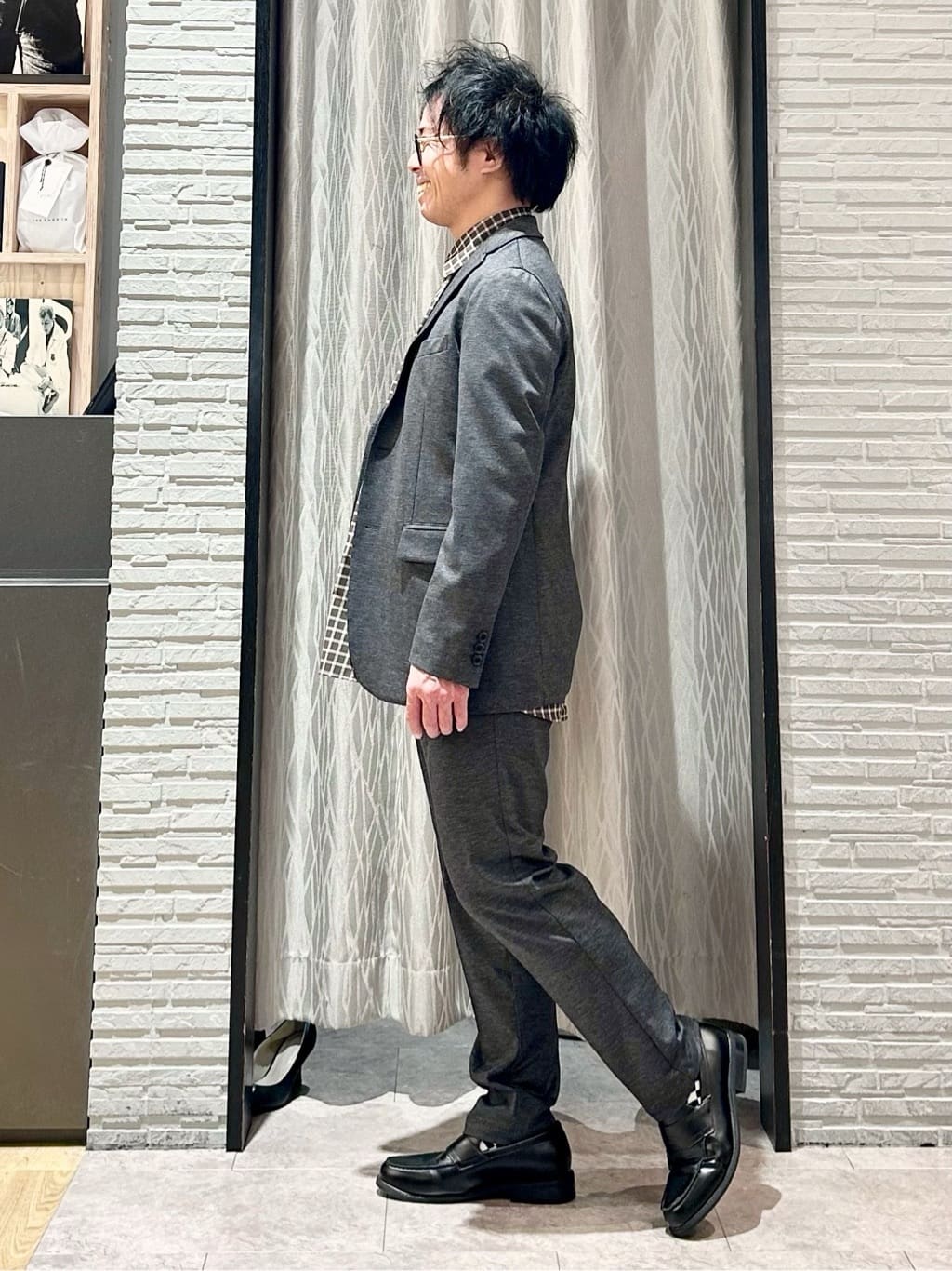 KENJI Iさんの「THE SHOP TK｜【動きやすい、快適ビジネスジャケット】TRジャージ ジャケット　セットアップ可/洗濯機OK/ストレッ」を使ったコーディネート