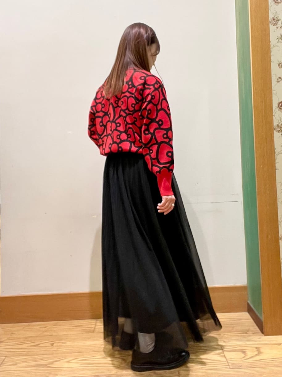 ゆっきーさんの「SHOO･LA･RUE｜【洗濯機可】セレモニーからデイリーまで ふんわり軽やか チュールギャザースカート」を使ったコーディネート