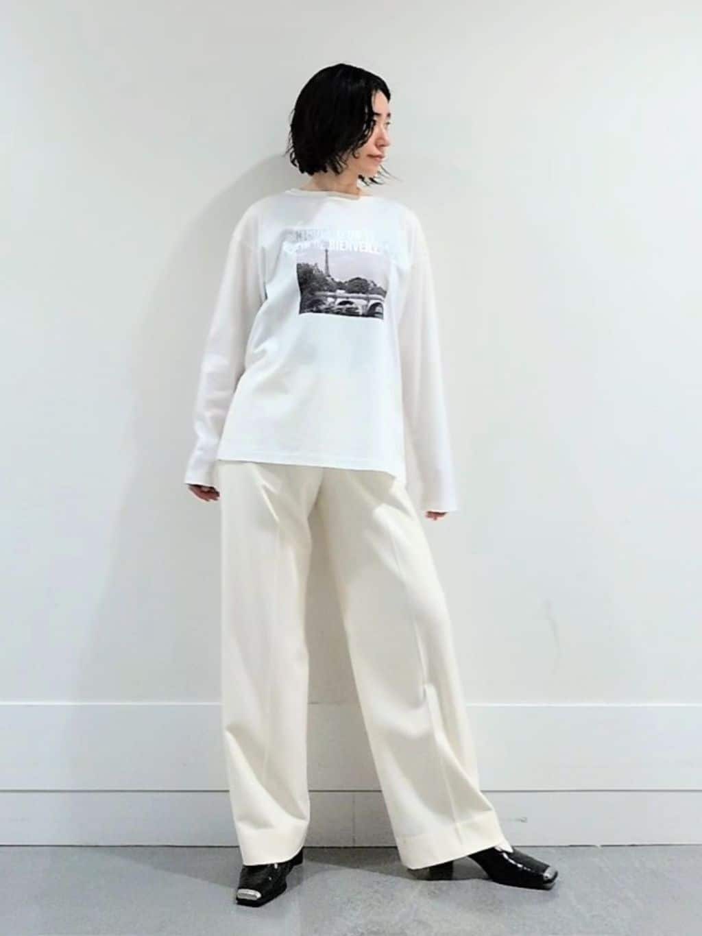 ミズタさんの「UNTITLED｜【ゆったり】アルパカ混シャギー カーディガン」を使ったコーディネート
