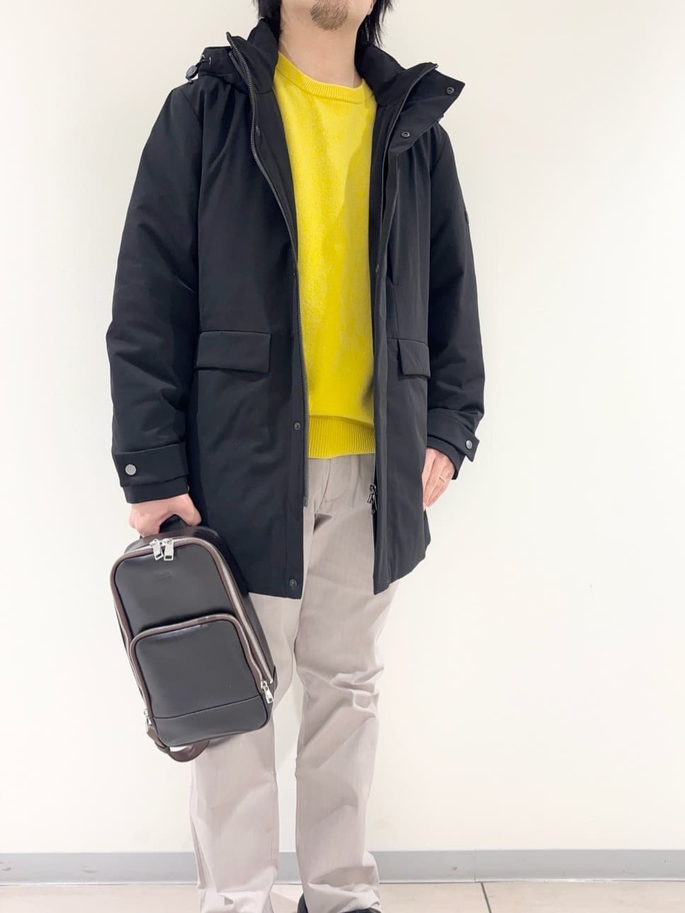 及川さんの「TAKEO KIKUCHI｜【None Of Stress】ストレッチ ダウンブルゾン」を使ったコーディネート