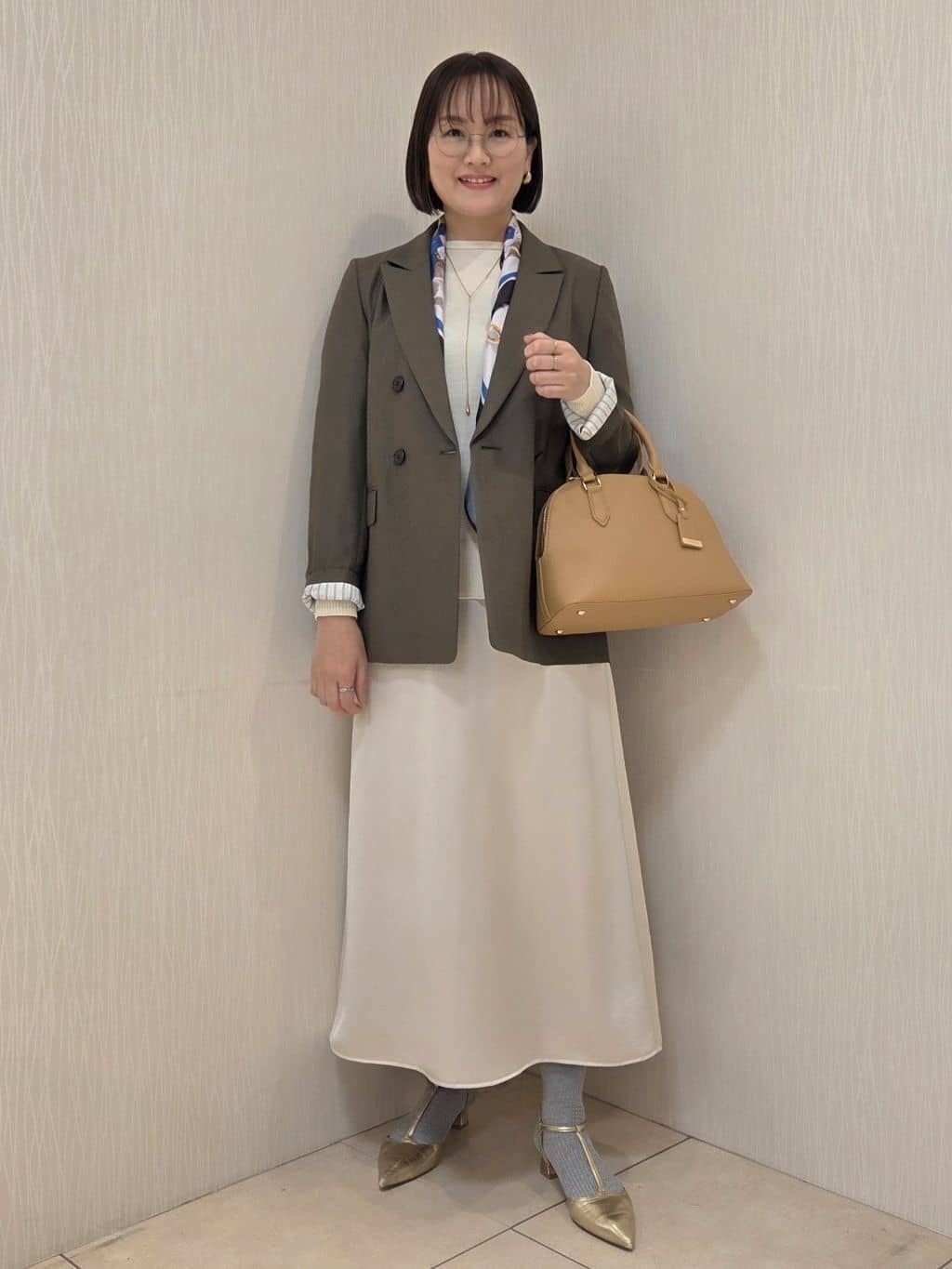 naokoさんの「UNTITLED｜【セットアップ可】ウールライク ダブルブレストジャケット」を使ったコーディネート