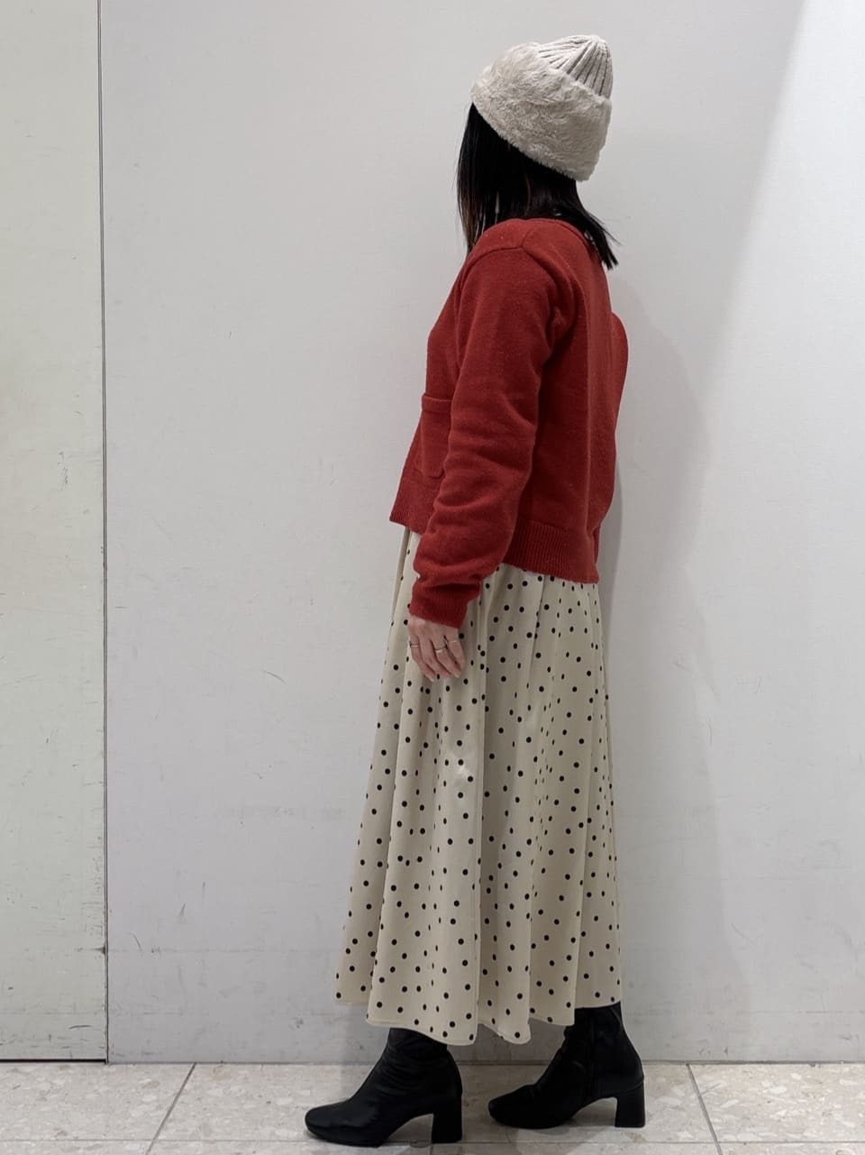 mameさんの「OPAQUE.CLIP｜金ボタンラメニットカーディガン【洗濯機OK】」を使ったコーディネート