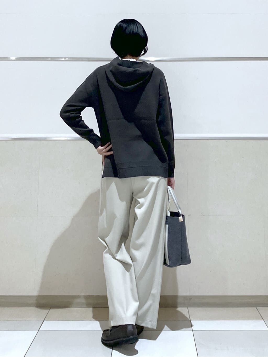 eriko さんの「Dessin｜【洗える／体型カバー】ちょうどいいニットパーカ」を使ったコーディネート