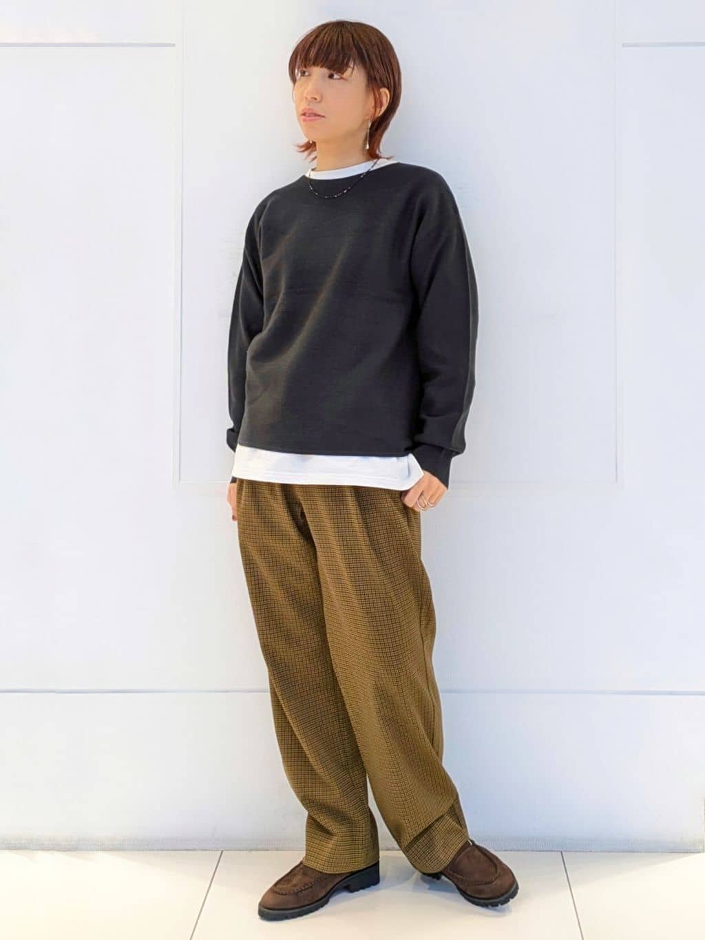 4410さんの「THE SHOP TK｜【S-XLサイズ/選べる6色】どこから見ても美しい ガーターニット/洗濯機OK」を使ったコーディネート