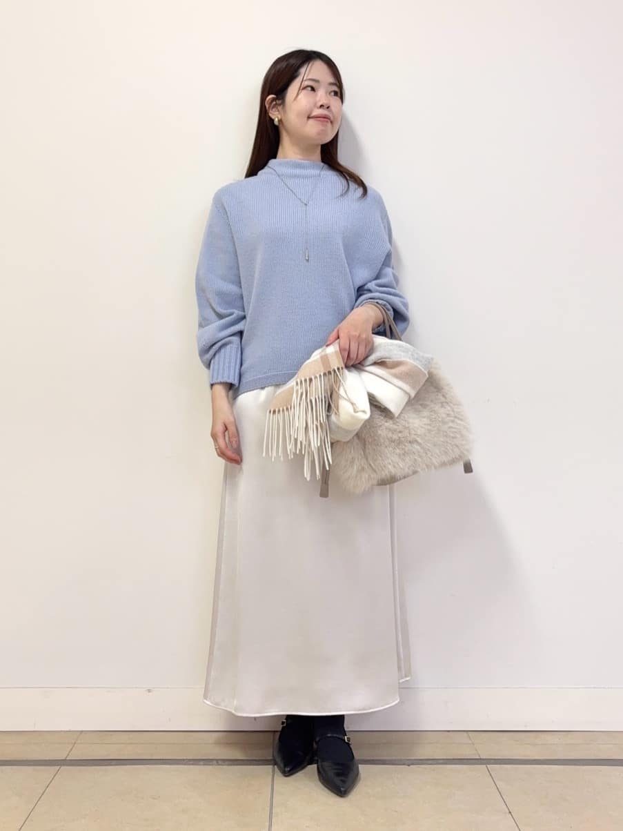 asamiさんの「UNTITLED｜【洗える】スポンディッシュ ボトルネックニット」を使ったコーディネート