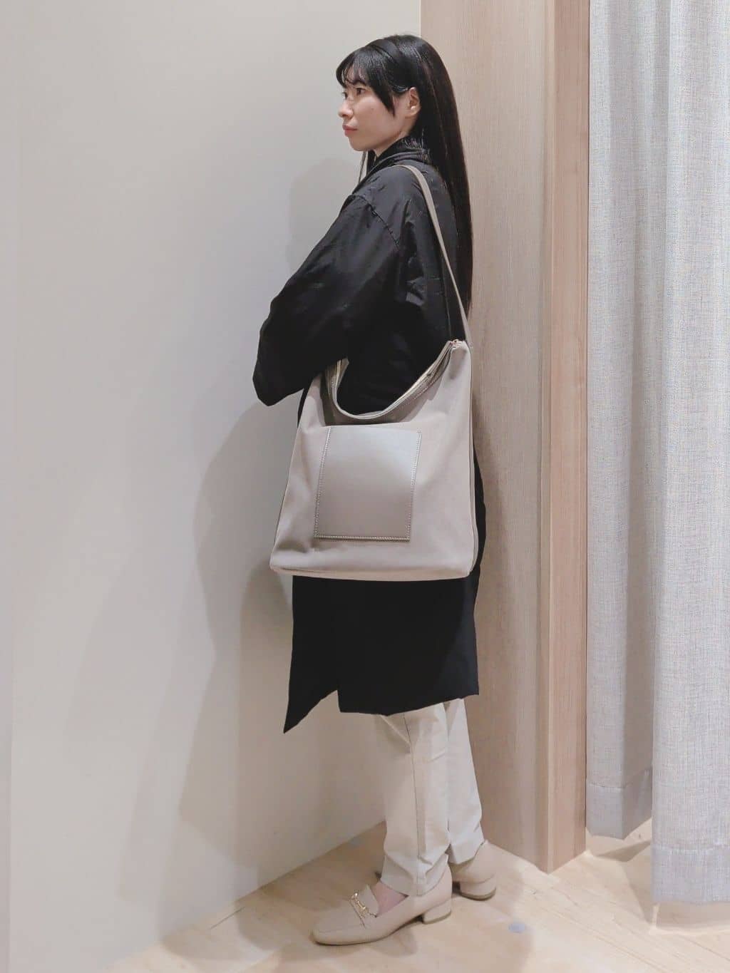 Yuiさんの「grove｜すっきり見え、ステッチレス中綿コート」を使ったコーディネート