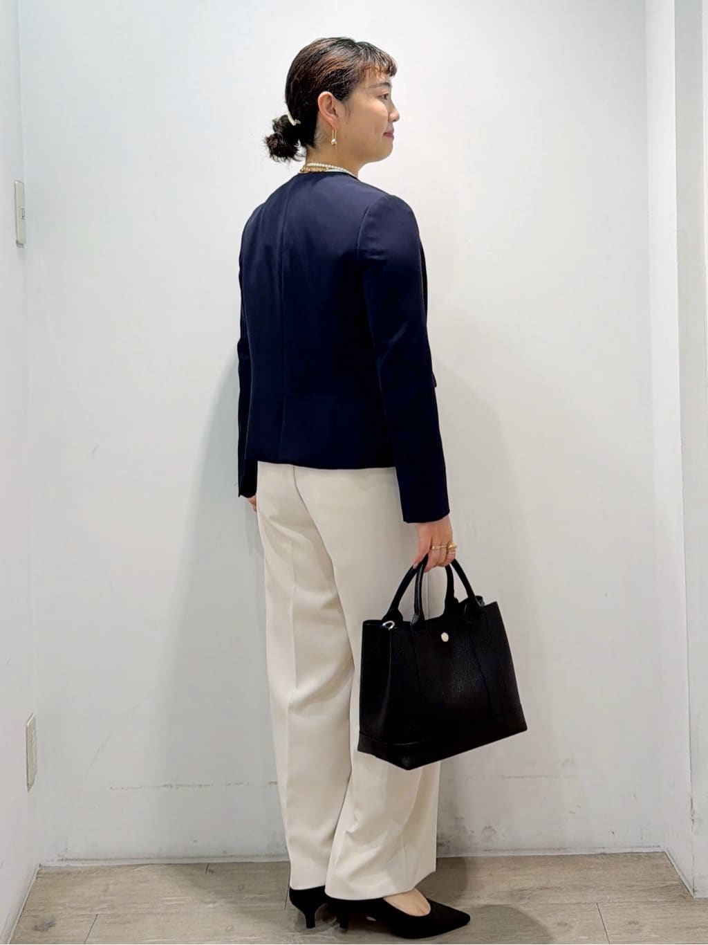 sumicaさんの「OPAQUE.CLIP｜《通勤対応》タックブラウス【洗濯機OK】」を使ったコーディネート