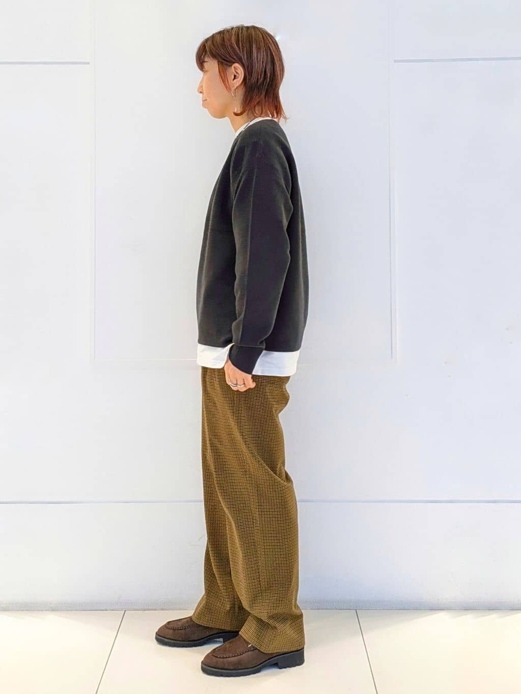 4410さんの「THE SHOP TK｜【S-XLサイズ/選べる6色】どこから見ても美しい ガーターニット/洗濯機OK」を使ったコーディネート