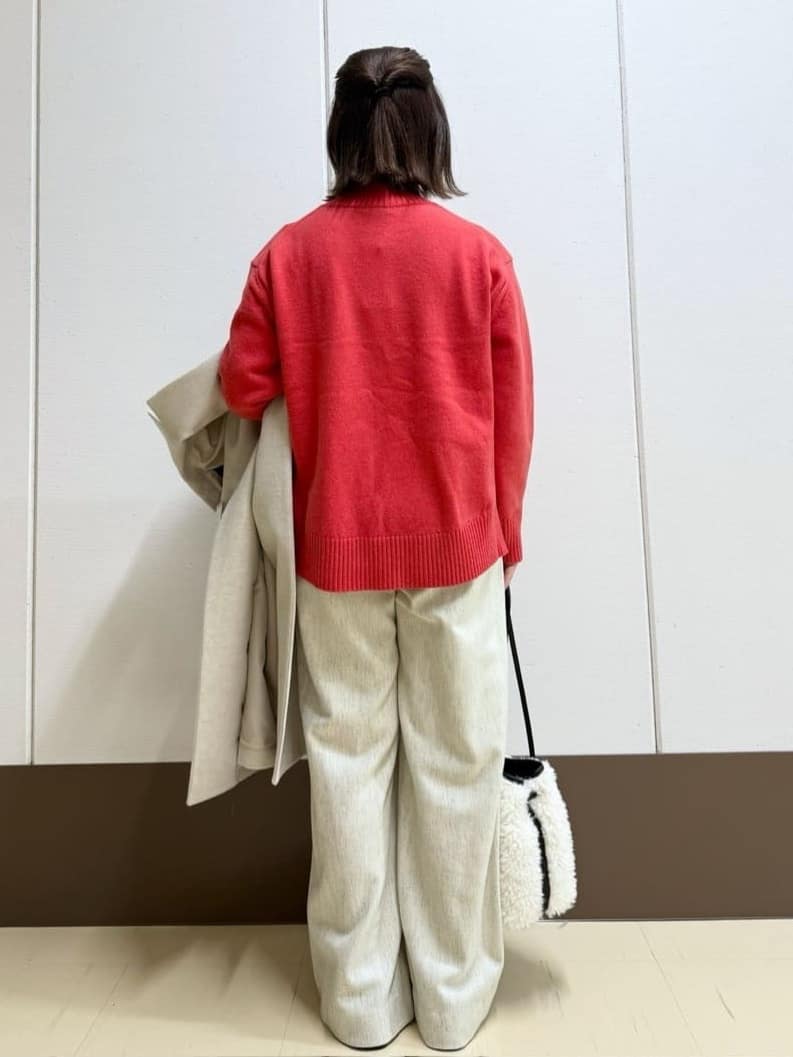 Rikoさんの「INDIVI｜【カシミヤ混】ミドルゲージ ハイネックニット」を使ったコーディネート