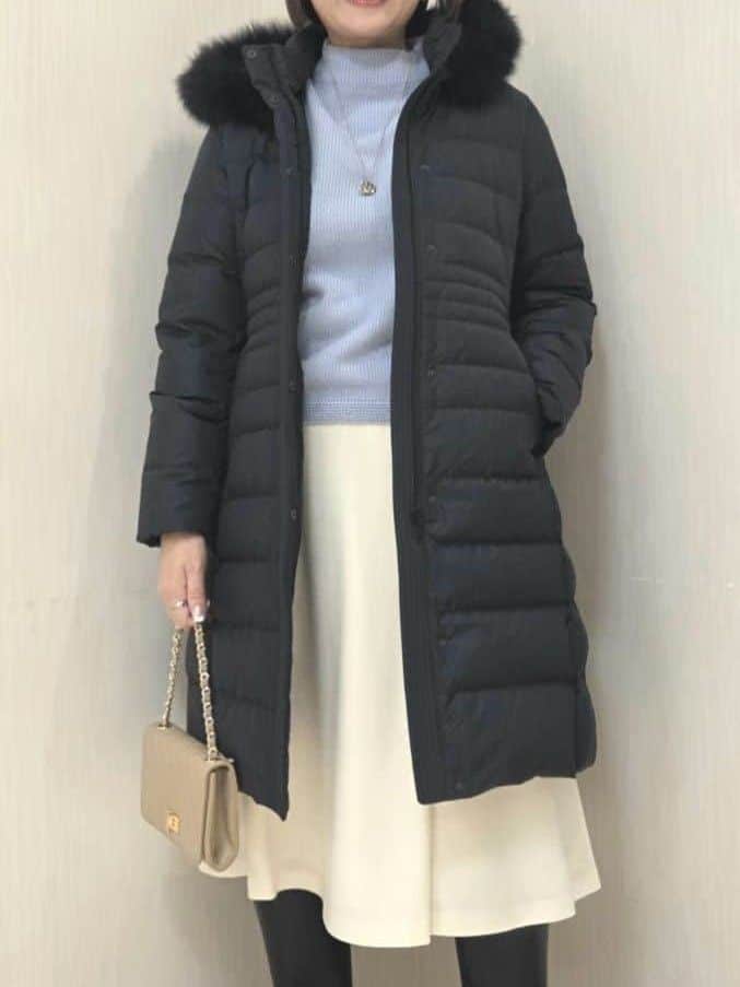 naokoさんの「UNTITLED｜【はっ水機能/フード取り外し可/防寒】ロングダウンコート」を使ったコーディネート