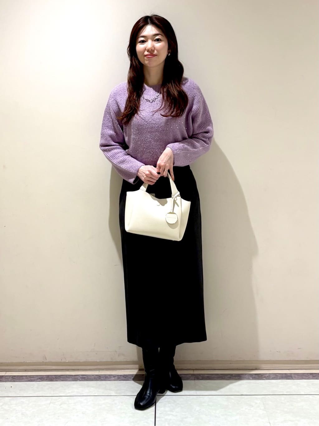 sakiさんの「COUP DE CHANCE｜【手洗い可／日本製】タイトスカート」を使ったコーディネート