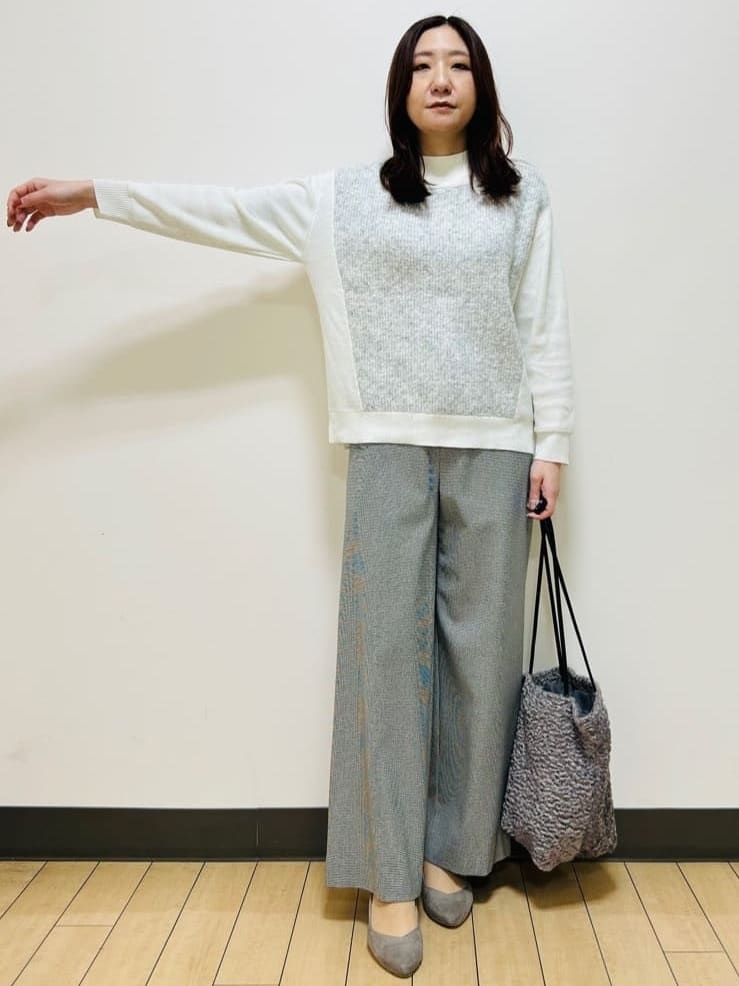 miiiさんの「Reflect｜【裏起毛／ゆったりシルエット】ストレートワイドパンツ」を使ったコーディネート